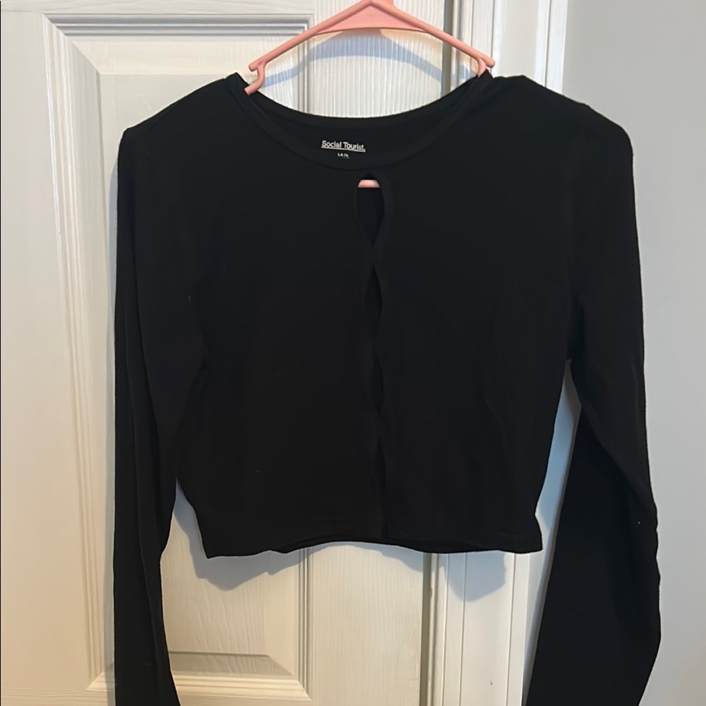 Black Cropped Long Sleeve